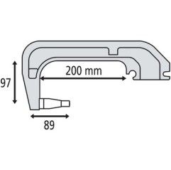 GYS Elektrodenbügel C1 - 8 bar/550 daN - LG 200 mm - standard - 019140 - 019140 - 315421914 - 426,06 € - 
