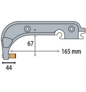 GYS Elektrodenbügel C12 - 8 bar/550 daN - isoliert - 022997 - 022997 - GYS eine komplette Reihe hochsteifer Aluminium-C-Arme - K