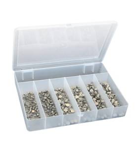 GYS Stanznieten Set Satz BOX 6 x 50 Stück (Ø 3,3 & 5,3mm) -  048706 - 048706 - GYS Stanznieten Set Satz BOX 6 x 50 Stück (Ø 3,3 