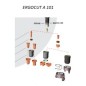 Trafimet Ergocut A101 - 1 Luftrohr, 1 Swirl Ring, 5 Elektroden kurz, 5 Schneiddüsen k. 1,7mm, 1 Aussenschutzdüse, 1 Feder