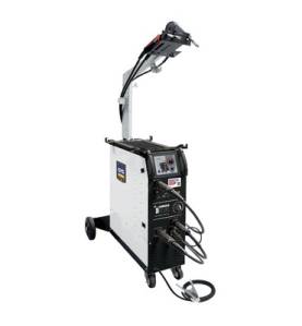 M3 GYS AUTO, 15-160 A, 230 V-1ph.,Drahtführungsrolle 0,6/0,8mm, 2 Brenner 150A-3m,SPOOL GUN-Brenner,Massekabel 3 m, Ausleger - 0