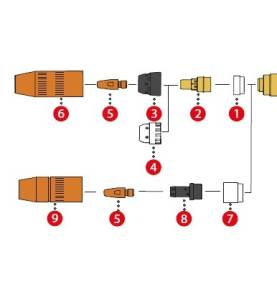 Isolierring (1 Stück od. 5erSet)  ø17,5 / ø10,15x7mm für MTG 250i / MTB 250i G ML (Abb. Pos.1) (1Stück) 42,0100,1428,5 - 42,0100