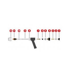 Gasdüsenkeramik ø11,20 / ø18,5x17 für Plasmabrenner PWT 500 - Fronius (1 Stück) - 42,0300,2791 - 42,0300,2791 -  - 9007946833885