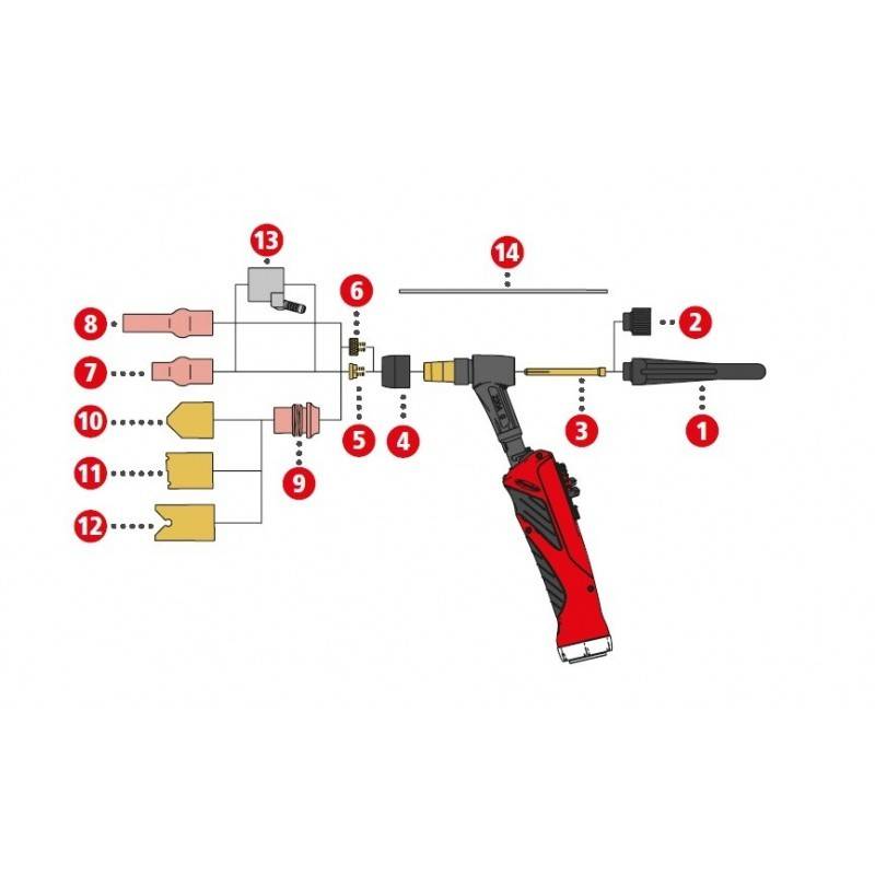 Fronius Absaugdüse WIG TTW4000A Fume Ex für TTB 220A / TTB 400 / TTG 2200A / TTW 4000A - 44,0350,2516