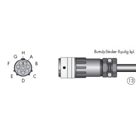 Amphenol-Stecker, Tuchelstecker, Rundsteckverbinder, Kabelstecker, Klinkensteckverbinder für WIG und MIG Schlauchpakete - 175.00