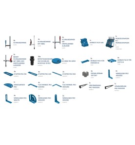 WERKZEUGSATZ PRO NR.2 - FÜR SCHWEISSTISCHE - MIT 93 ELEMENTEN - WS_PRO2 - Werkzeugsatz Pro Nr. 2 mit 93 Elementen siehe Liste in