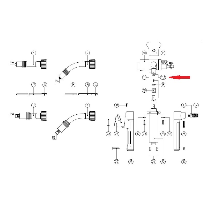 Abicor Binzel Gegendruckrolle für PP 24 D/26 D/36 D - 080.0042