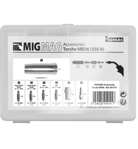 GYS Zubehörset MB36 für MIG-Brenner - 350 A - 041417 - 041417 - Inhalt Zubehörkit MB 36 - bis 350A - 20x Stromdüsen, 3x Gasverte