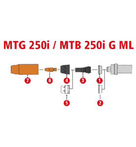 Fronius Gasdüse ø13 / ø22x56 CT/C M20x2 für MTW 250i / MTW 250i W ML (1 Stück od. 5erSet) 42,0001,4498,5 - 42,0001,4498,1 -  -  