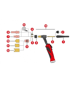 Fronius Gaslinse 4,0mm/ø19x50 für TTG2200P / TTG2200P-M / TTW4000P / TTW4000P-M (44,0350,1365) - 44,0350,1365 -  - 9007946485244