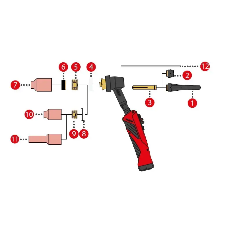 Gaslinse 3/4" M8x1 für TTW5500P (Abb. Pos. 6) - 44,0350,2529