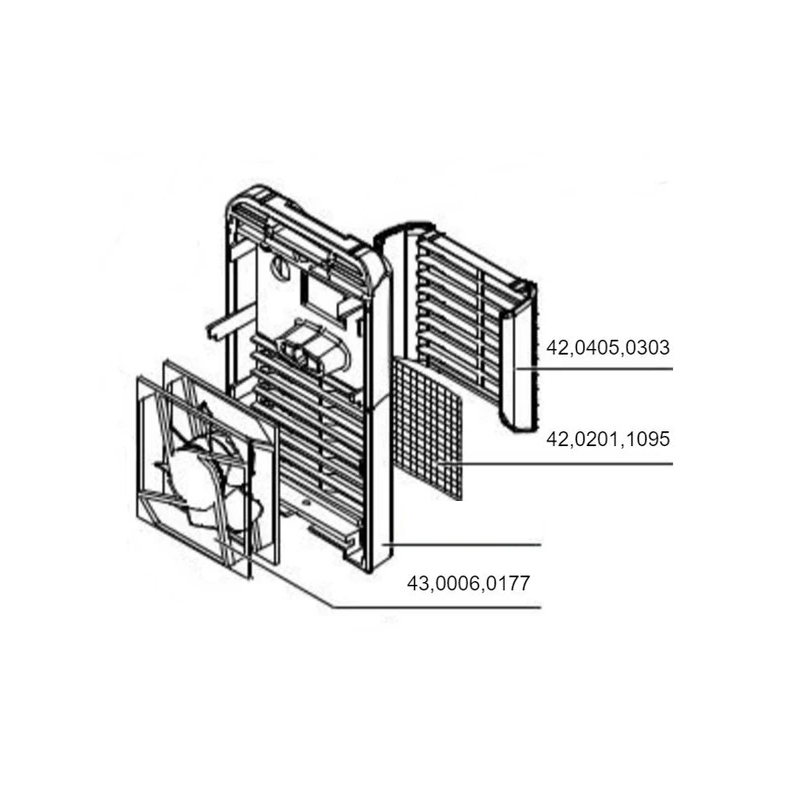 Fronius Axiallüfter Ventilator M.F.4,8 92x92x25 12 für TP 1500 / TP 1500 RC / TP 1500 TIG - 42,0006,0177