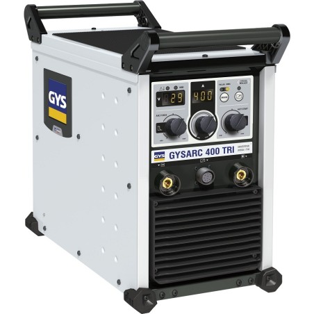 GYS GYSARC 400 TRI ohne Zubehör - 013551 - 013551 - Das GYASARC 400 TRI ist eine dreiphasige E-Hand- sowie WIG-Inverter-Schweißs