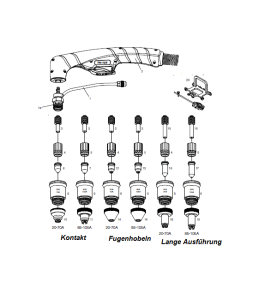 Platec Plasma-Düse Fugenhobeln für TH­70 / ST­70 / PV80 - 45 A - 70 A - 128.5048x - passend für Elettro CF Plasma70-35 / Cea Pla