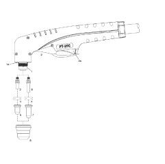 Schneiddüse ø 0.65 mm (10-20A) PT20C / PT25C / PT40 / PT60 - Cea® / Helvi® / Sincosald® / WTL® / Flama® / Cemont® - 140.5044 - p