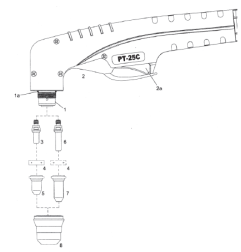 Schneiddüse ø 0.80 mm (20-30A) PT20C / PT25C / PT40 / PT60. Cea® / Helvi® / Sincosald® / WTL® / Flama® / Cemont® - 140.5045 - pa