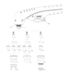 Schneiddüse ø 0.90 mm (30-40A) PT40 / PT60 Cea® / Helvi® / Sincosald® / WTL® / Flama® / Cemont® - 140.5046 - passend für PT40 / 