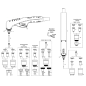 Plasma Handschneidbrenner PT-100. 12m. Zentralanschluss mit Koaxial Kabel für  WTL® / Flama®