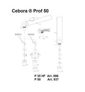 Plasmadüse ø 1.1. verstärkt 60A für Cebora® Prof50 / Prof 70 - Nachbau - 101.5005-1 -  -  - 1,76 € - 