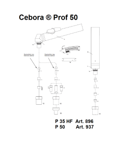 Düsenhalter für Cebora® Prof50 - (5.710.121) Nachbau - 101.7005 -  -  - 11,27 € - 