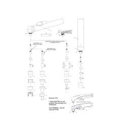 Fahrwagen P70 + CP90 für lange Elektrode + Düse für Cebora® Prof70 - CB 90/91 - Nachbau