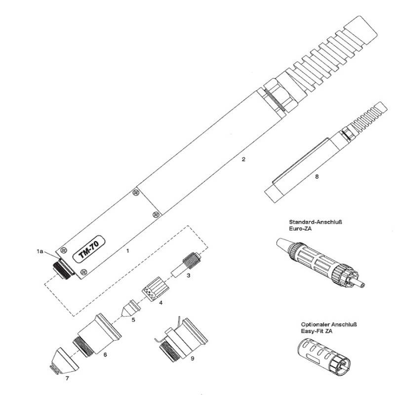 Platec Maschinenbrennerkopf STM-50/70 - CEA Plasma Shark 75 / Elettro CF Plasma 70-35