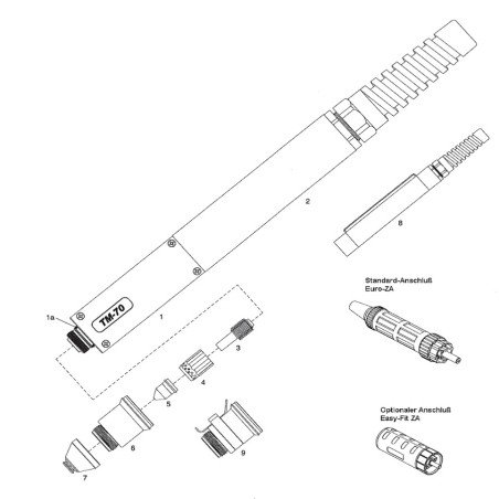 Platec Maschinenbrennerkopf STM-50/70 - CEA Plasma Shark 75 / Elettro CF Plasma 70-35 - 128.1745 - passend für: Elettro CF Plasm