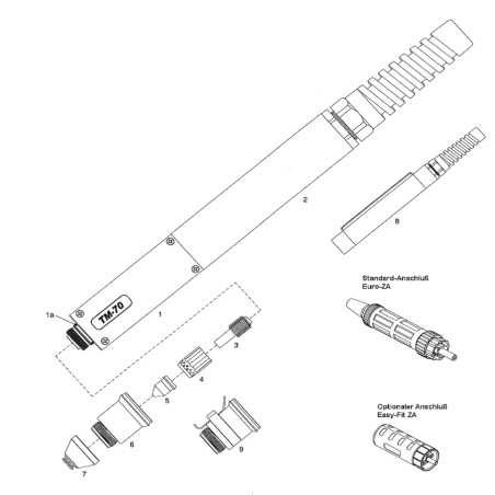 Platec Plasma-Spritzschutz (Hand). lang TH­70 / ST­70 / PV80 - 128.7747