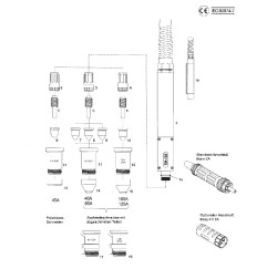 Elektrode 45-125A. TH-125 für CEA Plasma Shark 105 - Nachbau