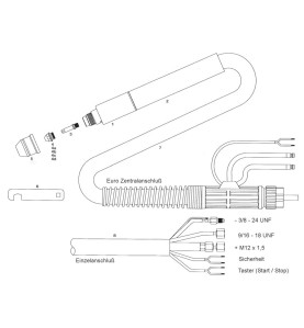 Elektroden und Düsenschlüssel - OTC ® D12000 und T120W / MT120W - 900.9593 - passend für OTC ® D12000 und T120W / MT120W (Abb. 7