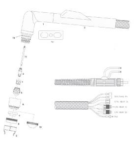 Schutzkappe 50A - Jäckle JHP 250 - 20-1003A - passend für Jäckle JHP 250 und Thermal Dynamics ® Merlin 1000-6000 (Abb. 10) Plate