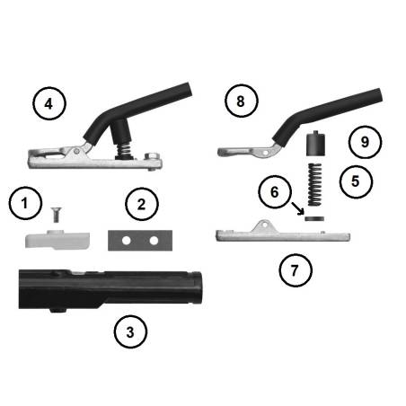 HAUFE Schutzbacke für Elektrodenhalter DE 2300 - (VE 1 Stück) Abicor Binzel - 512.D031 - Isolierbacken (VE 1) Elektrodenhalter D