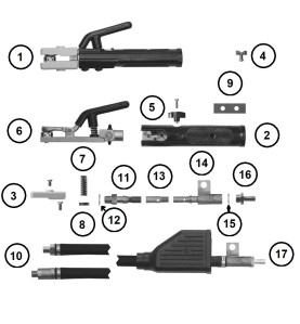 HAUFE Schutzbacke für Fugenhobel K 16 / K 16 T - (VE 1 Stück) Abicor Binzel - 516.D042 - für Fugenhobel K 16 / K16 T (Abb. 3) Ab