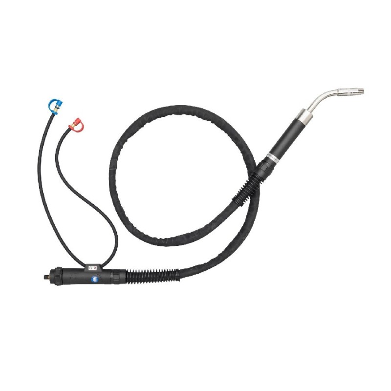 MIG/MAG Automatik Schweißbrenner ABIMIG® MT W 340, 2,00 m WZ-0 A stylish image showcasing the MIG/MAG Automatik Schweißbrenner ABIMIG® MT W 340, 2,00 m WZ-0, featuring the product reference 766.1641.1 by Abicor Binzel, available for 620,26 €.