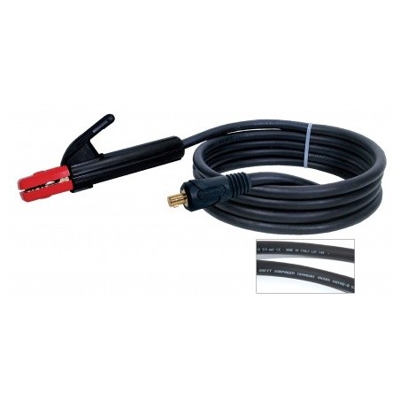 Elektrodenhandkabel Schweißkabel, 3m, 25m2, TX5/Dorn 9mm - KIT000562 -  - 8028485054891 - 58,95 € - 