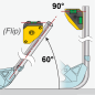 EZ View Leitungsebene - Ein Magnet mit Horizontale Libelle