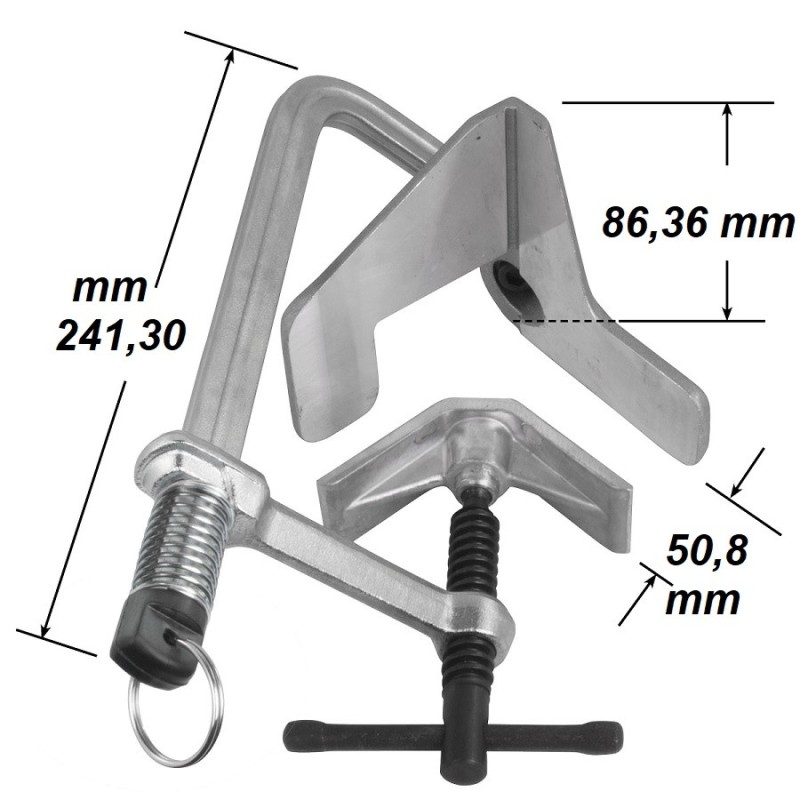 3 ACHSENSPANNKIT / 3-ACHS-KLEMM-KIT tragbar - UDL365