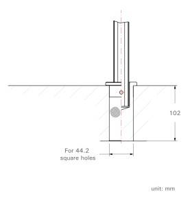 Universal-Tischplattenklemme - Schienengröße "F" - Öffnung 305mm - Ausladung 120mm - UF12NC - UF12NC -  -  - 64,00 € - 