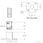 Universal-Tischplattenklemme - Schienengröße "M" - Öffnung 305mm - Ausladung 140mm - UM12NC