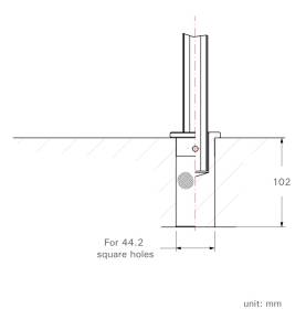 Universal-Tischplattenklemme - Schienengröße "M" - Öffnung 305mm - Ausladung 140mm - UM12NC - UM12NC -  -  - 99,57 € - 