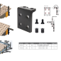 BuildPro Seitenverlängerung 29.2 x 41,5mm für BuildPro und Rhino Cart Schweißtisch, T61830