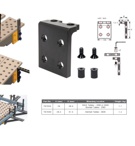 BuildPro Seitenverlängerung 29.2 x 41,5mm für BuildPro und Rhino Cart Schweißtisch, T61830 - T61830 -  -  - 37,74 € - 