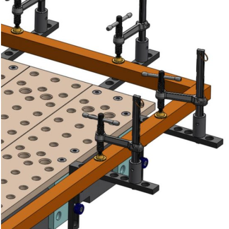 BuildPro Seitenverlängerung 29.2 x 41,5mm für BuildPro und Rhino Cart Schweißtisch, T61830