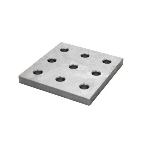 BuildPro Befestigungsplatte 150 x 160mm, 9 Loch - T61009 - T61009 -  -  - 42,25 € - 