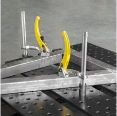 BuildPro Inserta Klemmen Ratschengriff, Kapazität 150mm, 16x8mm, für 16mm Tischlöcher - UDN6150