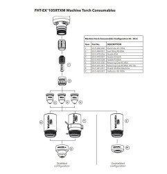 Schutzschild / Shield 45-105A (Fugenhobel) für Thermacut 100SD RTX (VPE 1 St.) - EX‐5‐440-030 - Schutzschild / Shield für den Pl