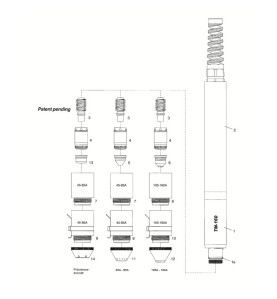 Düse 45A - TH-160 für CEA Plasma Shark 155 - Nachbau - 129.509 - passend für Powermax 125® / H125® / M125® Nachbau - (Abb.3) Pla