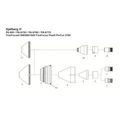 Kjellberg Swirl Ring V101 - Teflon - Finefocus® 800/900/1600 - Ref.Nr. 12.40860 - 340.4046 -  - 21,24 €