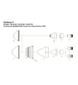 Kjellberg Schutzkappe ø3.0 - V4530 - Finefocus® 800/900/1600 - Ref.Nr. 11.833.111.155 - 340.7152 - passend für Kjellberg ® PA­50