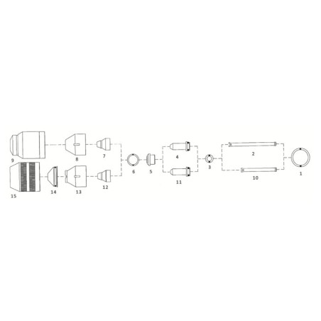 Kjellberg O-Ring 20 x 2 Silikon - Finefocus®450 - Ref.Nr. 10.575.052 - 400.9002 - passend für Kjellberg ® PA­S47CNC ® Fine Focus